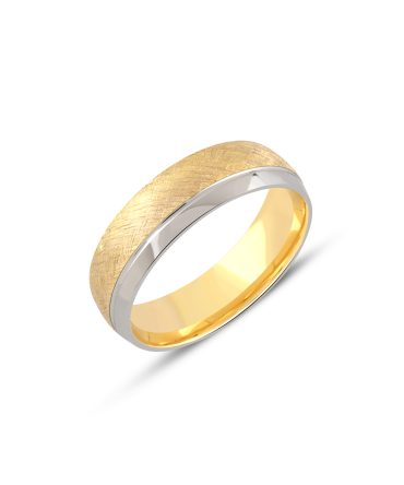 İçi Dolu Erkek Alyans E1034